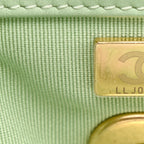 Tweed Quilted Chanel 19 Backpack Green Pink
