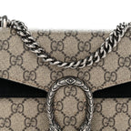 GG Supreme Monogram Mini Dionysus Shoulder Bag Black
