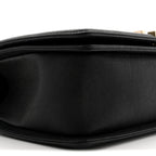 Caviar Chevron Quilted Medium Boy Flap Black