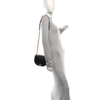 Caviar Quilted Small Boy Messenger Bag Black