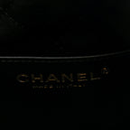 Shiny Calfskin Quilted Mini Chanel 22 Black