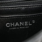 Lambskin Quilted Mini Square Flap Black