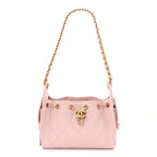 Caviar Quilted Mini Chanel 25 Handbag Light Pink