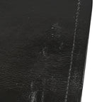Shiny Crumpled Calfskin Quilted Jumbo Double Flap So Black