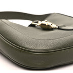 Grand Prix Calfskin Medium Jackie 1961 Hobo Dark Green