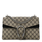 GG Supreme Monogram Small Dionysus Shoulder Bag Black