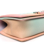Caviar Quilted Medium Cuba Rainbow Boy Flap Multicolor
