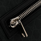 GG Supreme Monogram Web Small Flat Messenger Bag Black Grey