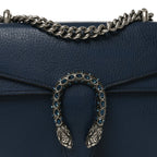 Dollar Calfskin Crystal Mini Dionysus Shoulder Bag Blue Agata Montana Sapphire