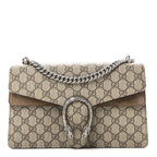 GG Supreme Monogram Small Dionysus Shoulder Bag Taupe