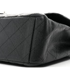 Caviar Quilted Maxi Double Flap Black