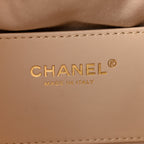 Caviar Quilted Small Chanel 25 Handbag Beige