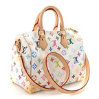LV X TM Monogram Multicolor Speedy Bandouliere 25 White