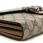 GG Supreme Monogram Mini Dionysus Chain Wallet Beige Taupe