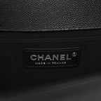 Caviar Quilted Medium Boy Flap Black