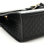 Microguccissima Medium Emily Chain Shoulder Bag Black