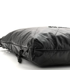 Shiny Calfskin Quilted Chanel 22 Backpack So Black