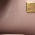Lambskin Quilted Small Double Flap Light Pink