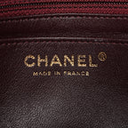 Lambskin Quilted Mini Rectangular Flap Burgundy
