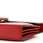 Calfskin Mini Dionysus Chain Wallet Hibiscus Red