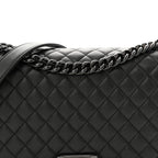 Caviar Quilted New Medium Boy Flap So Black