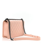 Calfskin New Medium Boy Flap Pink