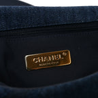 Denim Quilted Medium Chanel 19 Flap Blue