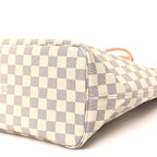 Damier Azur Neo Neverfull MM Rose Ballerine