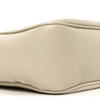 Pebbled Calfskin Small Soho Disco Bag Off White