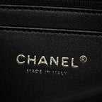 Lambskin Quilted Mini Rectangular Flap Black
