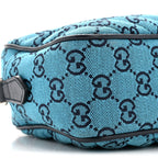 Monogram Multicolor Matelasse Diagonal Small GG Marmont Chain Shoulder Bag Light Blue