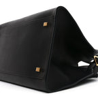 Polished Saddle Calfskin Soft Margaux 12 Black