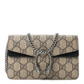 GG Supreme Monogram Super Mini Dionysus Shoulder Bag Black