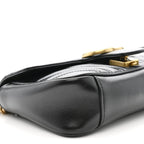 Calfskin Matelasse Mini GG Marmont Shoulder Bag Black
