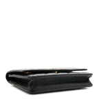 Lambskin Quilted Wallet On Chain WOC Black