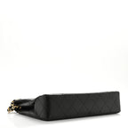 Lambskin Medium Double Flap Black