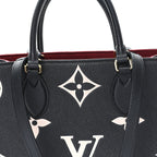 Empreinte Monogram Giant Onthego MM Black Beige