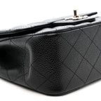 Caviar Quilted Mini Square Flap Black