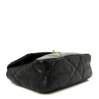 Lambskin Quilted Medium Chanel 19 Flap Black
