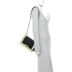 Canvas Quilted Medium Fluo Boy Flap Black Grey Yellow
