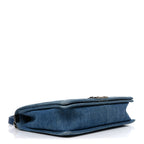 Denim Quilted Large Boy Flap Blue