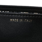 Caviar Quilted Striated CC Wallet On Chain WOC Black