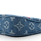 LV X TM Monogram Denim Cerises Pochette Accessories Blue