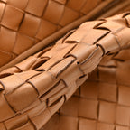 Nappa Intrecciato Teen Jodie Hobo Caramel