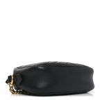 Calfskin Matelasse Mini GG Marmont Chain Shoulder Bag Black