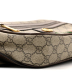 Soft GG Supreme Monogram Medium Ophidia Belt Bag Dark Brown
