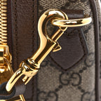 GG Supreme Monogram Web Small Ophidia Top Handle Bag Beige Ebony