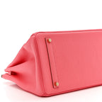 Togo Birkin 35 Rose Lipstick