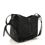 Jacquard Anagram Calfskin Small Hammock Shoulder Bag Black Charcoal