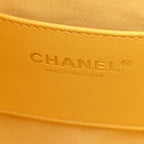 Caviar Quilted Small Chanel 25 Handbag Light Yellow